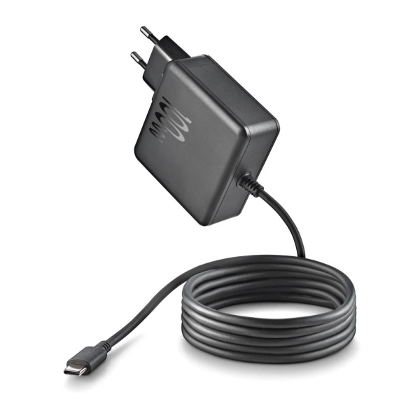 NGS GAN 100W‑C Caricabatterie da muro GaN 100W - USB‑C - PD3.0 PPS - Ricarica intelligente per laptop/tablet/smartphone - Protezione da sovraccarico e cortocircuiti - Cavo da 1