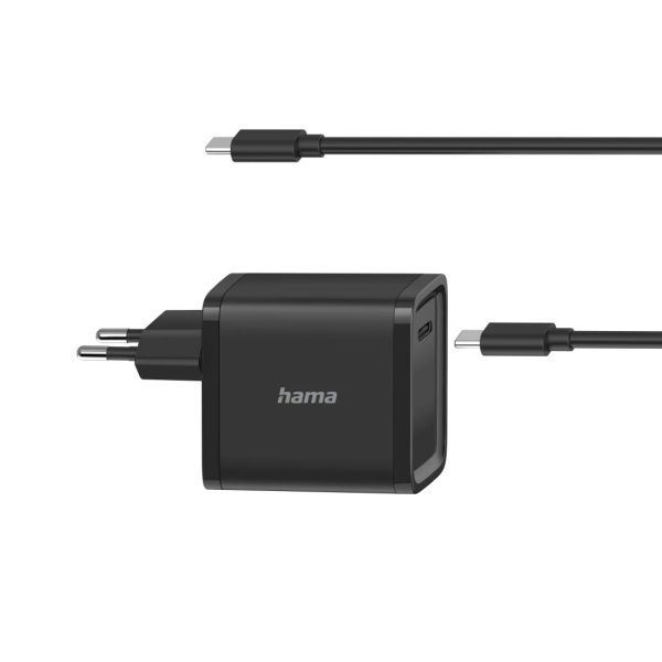 Hama Essential Alimentatore universale per laptop - Potenza 45 W - Tensione 5-20 V - Cavo 2 m - Power Delivery - Colore Nero
