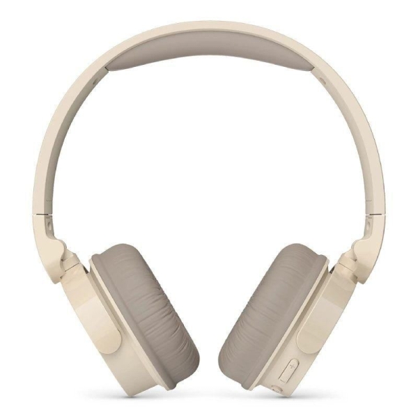 Philips TAH3209 Cuffie wireless on-ear - Bluetooth 5.3 - 25 ore di riproduzione - Microfono con riduzione del rumore - Pieghevoli e leggere con cuscinetti in schiuma viscoelastica - Colore beige