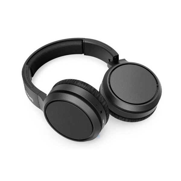 Cuffie supraaurali wireless Philips - Bluetooth 5.0 - Autonomia fino a 29 ore - Batteria da 400 mAh - Microfono integrato - Portata 10 m - Pieghevoli - Connettore USB-C - Altoparlante da 40 mm - Colore Nero