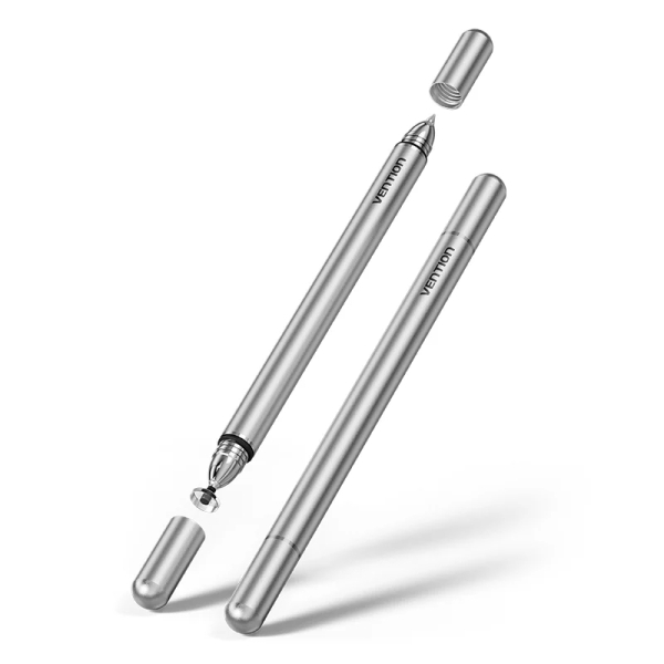 Penna digitale 2 in 1 Vention per tablet e smartphone - Magnetica - Alluminio - Doppia punta sostituibile - 8