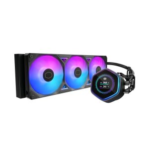 Cooler Master Masterliquid 360 Atmos II LCD ARGB Kit di raffreddamento a liquido - Ventole preinstallate - Dual Chamber - Display da 2