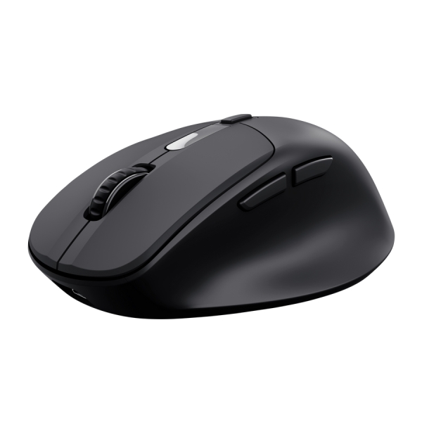 Trust Zevo Mouse wireless - Regolabile fino a 4000 dpi - Bluetooth - Clic silenzioso - Ricevitore USB-A - Multidispositivo - 40x70x104 mm - Colore Nero