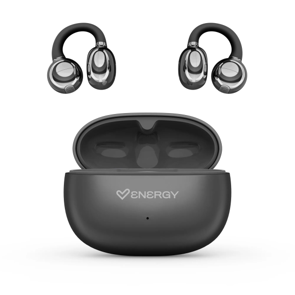 Energy Sistem ChicPods Auricolari True Wireless - Bluetooth 5.4 - 23 ore di autonomia - Tecnologia Open Sound - Microfono con riduzione del rumore - Assistente vocale integrato - Design Curved-Fit - Colore Nero