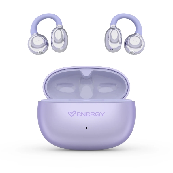 Energy Sistem ChicPods Auricolari True Wireless - Bluetooth 5.4 - 23 ore di autonomia - Tecnologia Open Sound - Microfono con riduzione del rumore - Assistente vocale integrato - Design Curved-Fit - Colore viola