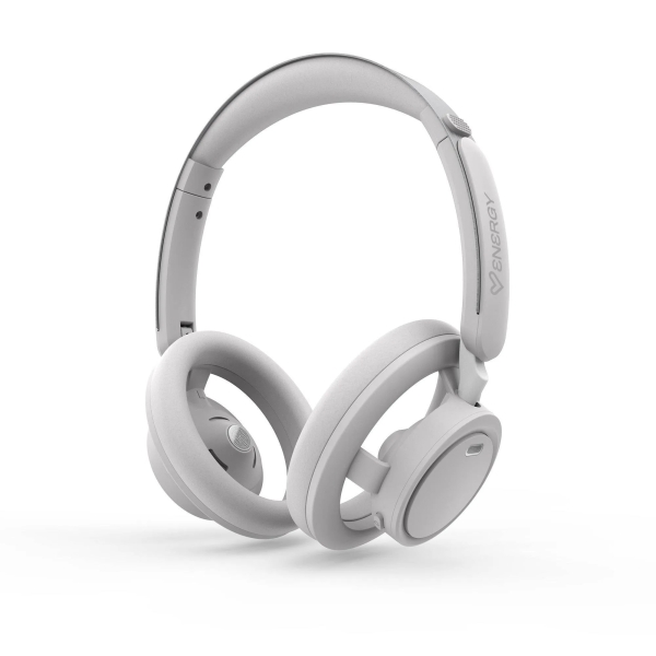 Energy Sistem Open Design Cuffie Bluetooth - Tecnologia Open Sound - Design ergonomico - Connessione multipunto - Fino a 40 ore di autonomia - Microfono con riduzione del rumore ENC - Assistente vocale - Colore Bianco