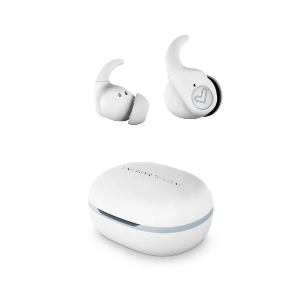 Energy Sistem Arena Auricolari sportivi - True Wireless - Bluetooth 5.3 - Protezione contro sudore e schizzi - 20 ore di autonomia - Sistema di fissaggio SecureFit+ - Colore Bianco