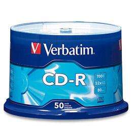 Verbatim CD-R 52x 700 MB (confezione da 50 pezzi)