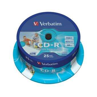 Verbatim CD-R stampabili 52x 700 MB (confezione da 25 pezzi)