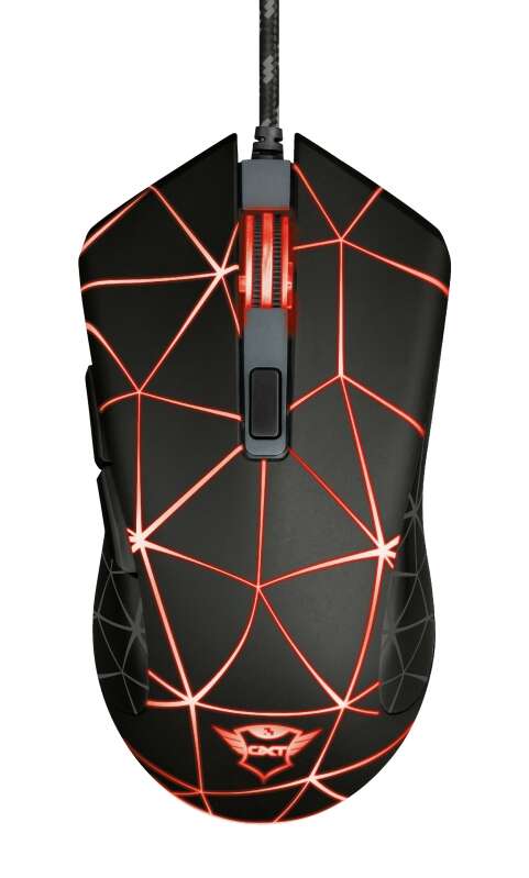 Trust Gaming GXT 133 Locx Mouse USB 4000 dpi - 6 pulsanti - Illuminazione LED - Cavo intrecciato da 1