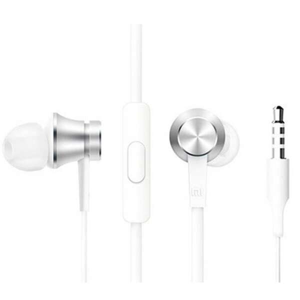 Xiaomi Mi In-Ear Basic Silver Auricolari intrauricolari Bianco