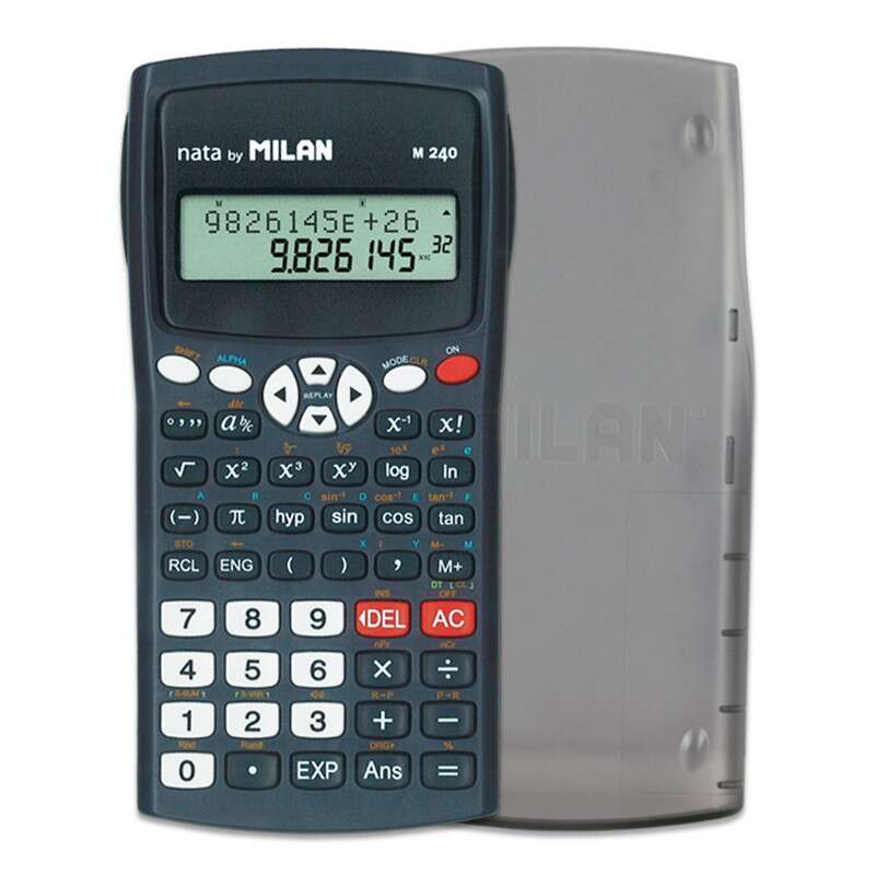 Milan M240 Calcolatrice scientifica a 10+2 cifre - Display a 2 righe - 240 funzioni integrate