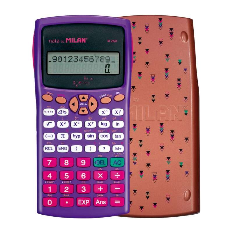 Milan M240 Calcolatrice scientifica Copper 10+2 cifre - Display a 2 righe - 240 funzioni integrate