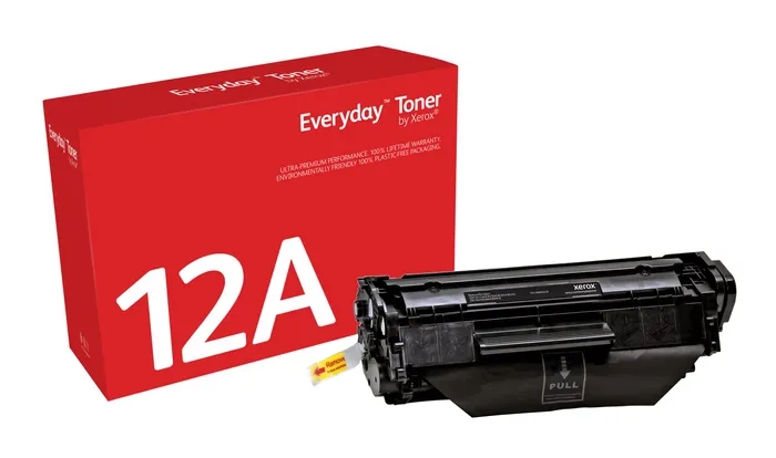 Xerox Everyday HP Q2612A Cartuccia toner Compatibile nera - Sostituisce 12A (compatibile anche con Canon FX10/FX9/104/703 Nero - Sostituisce 0263B002/7616A005)