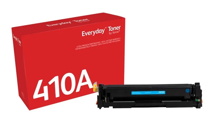 Xerox Everyday HP CF411A Cartuccia toner Compatibile ciano - Sostituisce 410A (compatibile anche con Canon 046 Ciano - Sostituisce 1249C002)