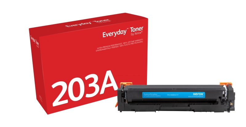 Xerox Everyday HP CF541A Cartuccia di Toner Compatibile Ciano - Sostituisce 203A (compatibile anche con Canon 054 Ciano Cartuccia toner compatibile - Sostituisce 3023C002)