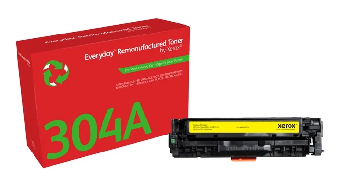 Xerox Everyday HP CC532A Cartuccia toner Compatibile gialla - Sostituisce 304A (compatibile anche con Canon 718 Giallo - Sostituisce 2659B002/2659B014)
