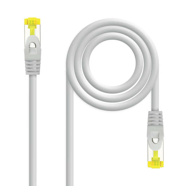 Cavo di Rete Nanocable flessibile con connettori RJ45 LSZH Cat. 6a SFTP AWG26 15 m - Colore grigio