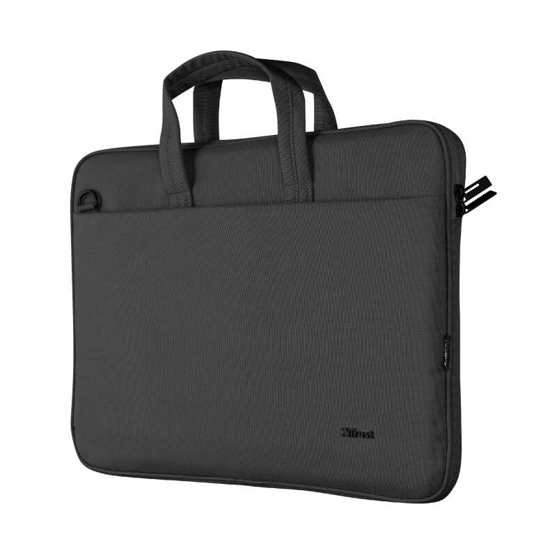 Trust Bologna Borsa per portatile fino a 16" - Realizzata con materiali riciclati - Scomparto Esterno - Imbottita - Manico e tracolla