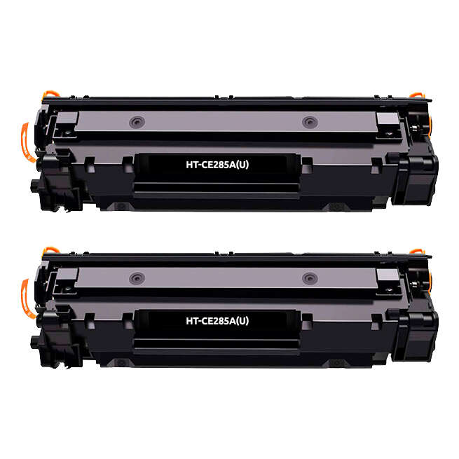 Cartuccia toner compatibile Canon 728/725/712/713/726 nero - Sostituisce 3500B002/3484B002/1870B002/1871B002/3483B002 (compatibile anche con HP CE285A/CE278A/CB435A/CB436A Nero Confezione da 2 cartucce toner compatibili - Sostituisce 85A/78A/35A/36A)