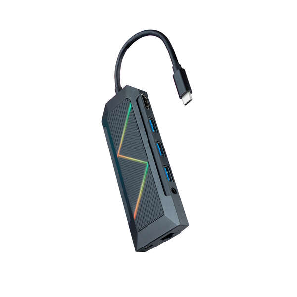 Hub USB-C 3.0 9 in 1 Nanocable con 3x USB-A 3.0