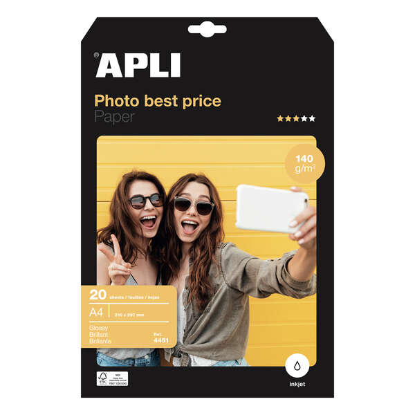 Apli Carta fotografica Photobasic A4 140 g 20 fogli