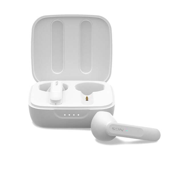 NGS Artica Move White Auricolari intrauricolari Bluetooth 5.3 TWS - Vivavoce - Assistente vocale - Autonomia fino a 7 ore - Base di ricarica - Colore Bianco