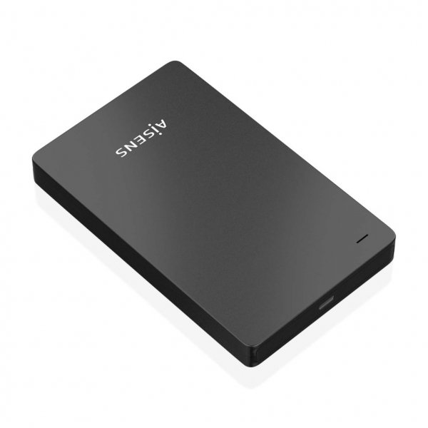 Aisens Modello Box per dischi rigidi - Installazione senza attrezzi - Plug and Play - Connessione USB-C USB 3.1 Gen 1 - Velocità fino a 5,0 Gbps - Indicatore LED - Compatibile con SATA I/II/III