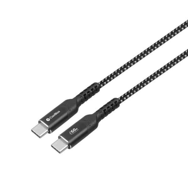 Cavo CoolBox da USB-C a USB-C 3.2 - 60 W - Lunghezza 1