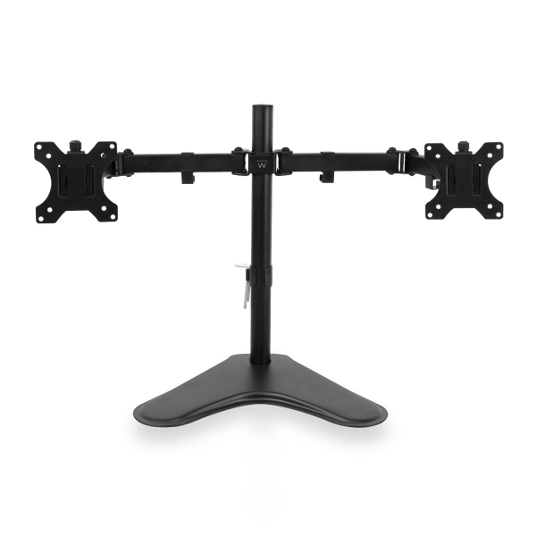 Ewent Supporto da scrivania per 2 monitor fino a 32" - VESA massimo 100x100 - Colore Nero