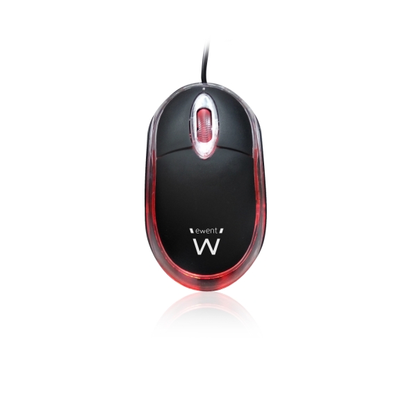 Mouse ottico mini USB Ewent - Mini mouse ottico USB - 1000 dpi - Cavo da 1