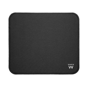 Ewent Tappetino per mouse - Superficie in poliestere - Base in gomma antiscivolo - 250x220x6 mm - Colore Nero