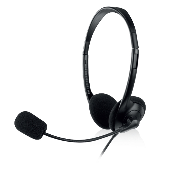Cuffie stereo Ewent - Microfono integrato - 2 jack da 3