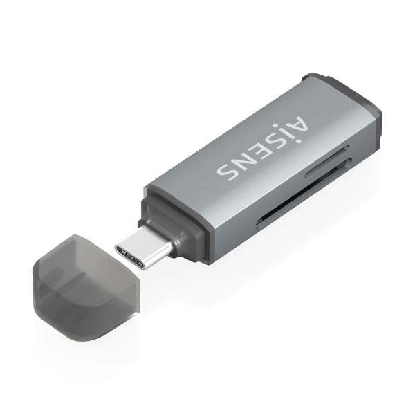Aisens Lettore di schede USB-C 3.1 Gen1 - Compatibile con SD