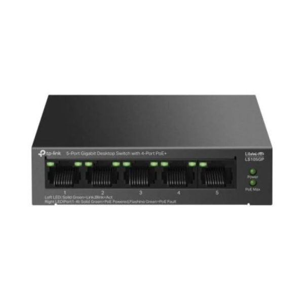 TP-Link TL-LS105GP Switch a 5 porte 10/100/1000 Mbps - POE