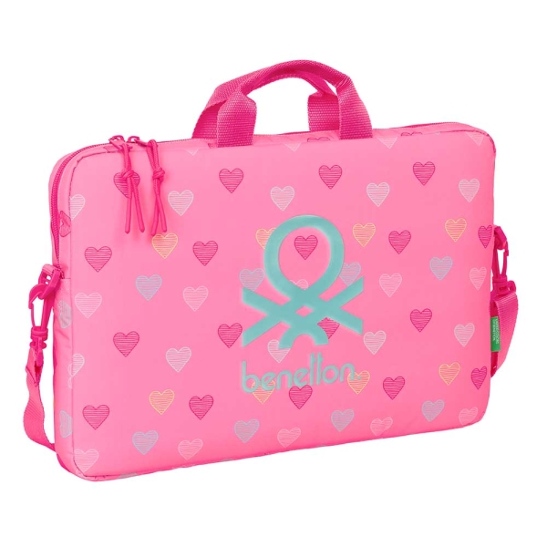 Safta Benetton Heart Borsa per portatile fino a 15