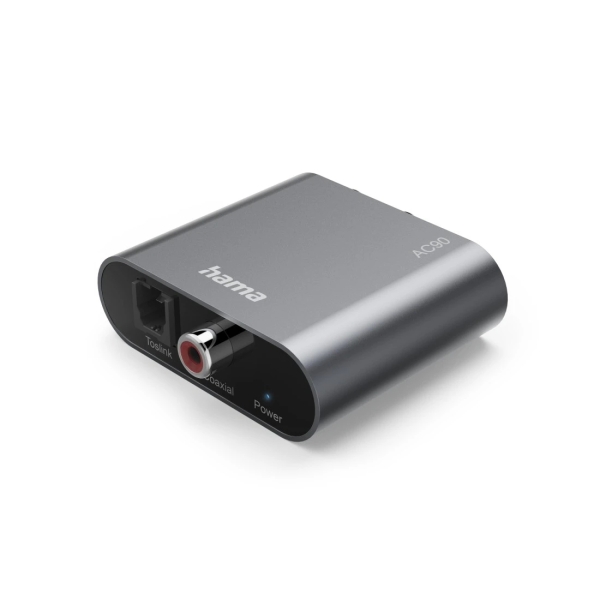 Hama AC90 Convertitore da audio digitale ad analogico - 5 V - Cavo da 1 m - RCA - Fibra ottica - 4
