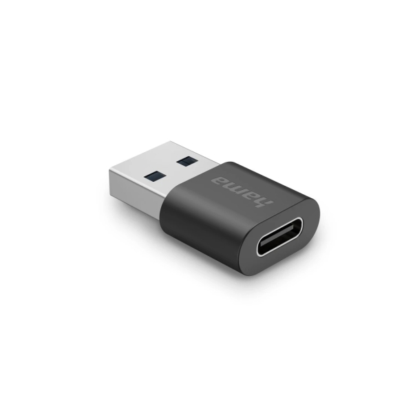 Adattatore USB Hama Essential - USB-C Femmina - USB-A Maschio - 10 Gbit/s - Colore Nero