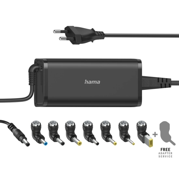 Hama Essential Alimentatore universale per portatile - Potenza 90 W - Tensione 15-19 V - Cavo di ingresso 1