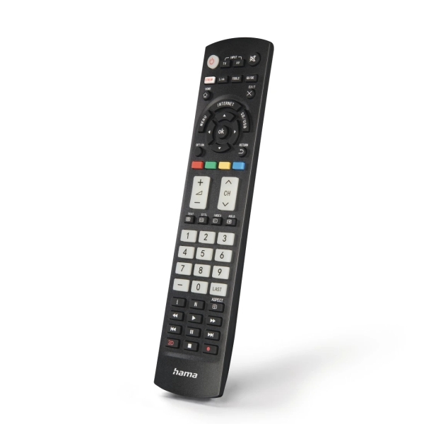 Telecomando Hama per TV Panasonic - Portata 10 m - 56 tasti - Accesso diretto alle piattaforme di streaming - 21