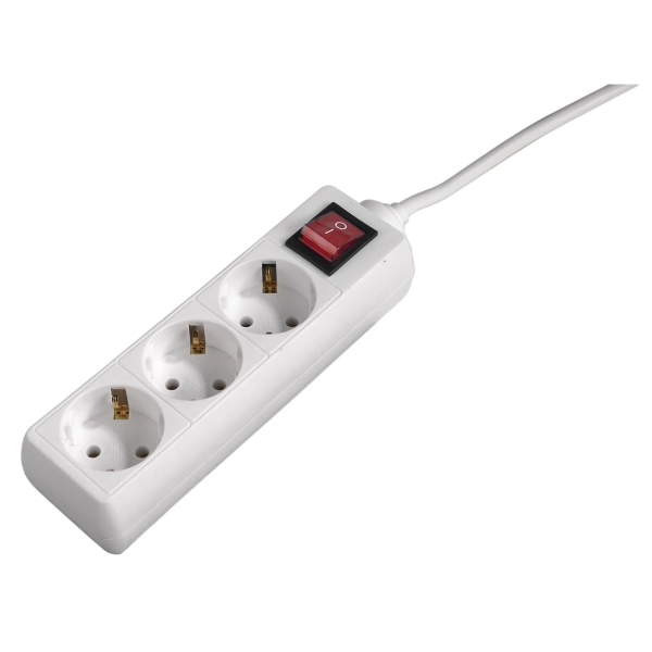 Hama Presa Multipla con 3 prese - Potenza massima 3680 W - Cavo da 1