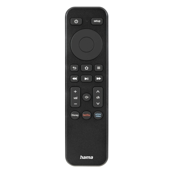 Telecomando Hama per TV - Universale - Portata 10 m - Accesso diretto alle piattaforme di streaming - 14 x 3