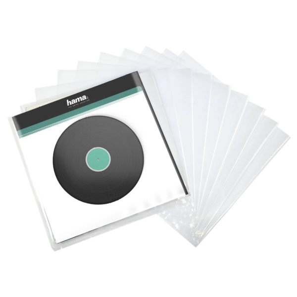 Hama Confezione da 10 custodie per dischi in vinile - Polipropilene - 32