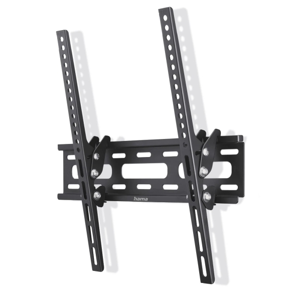 Hama Supporto fisso da parete per TV fino a 75" - Peso max 40 kg - Inclinabile - VESA 400x400 mm - Acciaio - Livella a bolla integrata - Colore Nero
