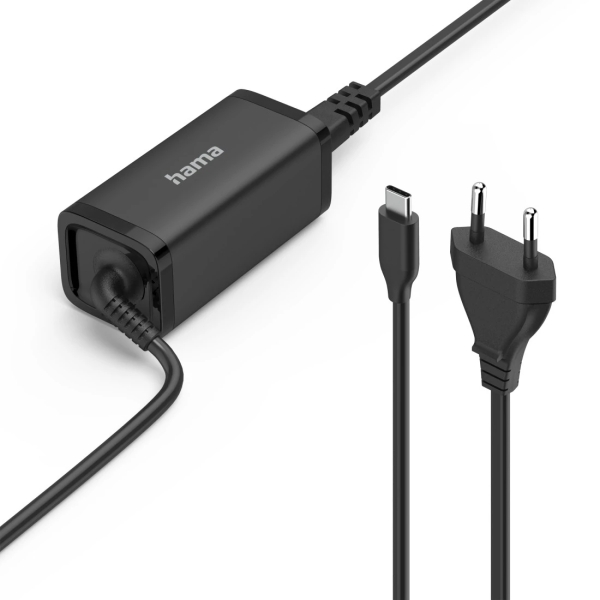 Hama Essential Alimentatore universale per portatile - Potenza 45 W - Tensione 5-20 V - Cavo di ingresso 1