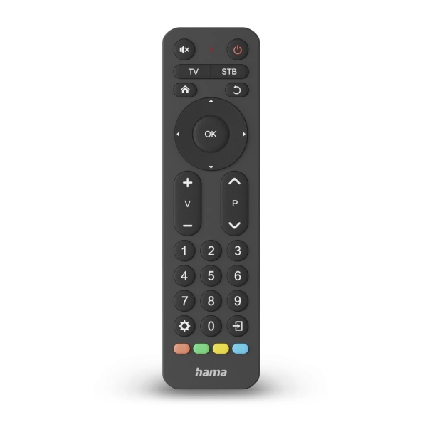 Telecomando Hama per TV - Universale - Portata 10 m - 31 tasti - Consente il controllo simultaneo di 2 dispositivi - 17