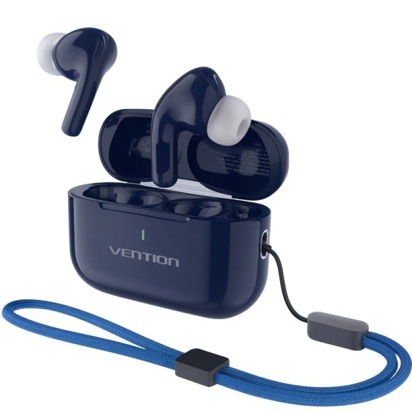 Vention Echo Lite E11 Plus Auricolari intraurali wireless - Bluetooth 6.0 - Autonomia fino a 6 ore - Custodia con batteria da 250 mAh - Colore Blu