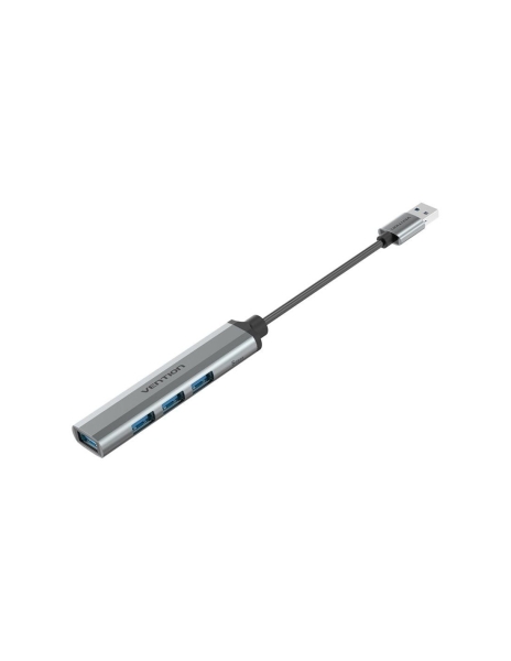 Vention Mini Hub USB 4 in 1 - Cavo USB-A di 15 cm - 4xUSB-A - Velocità fino a 5 Gbps - Colore Grigio