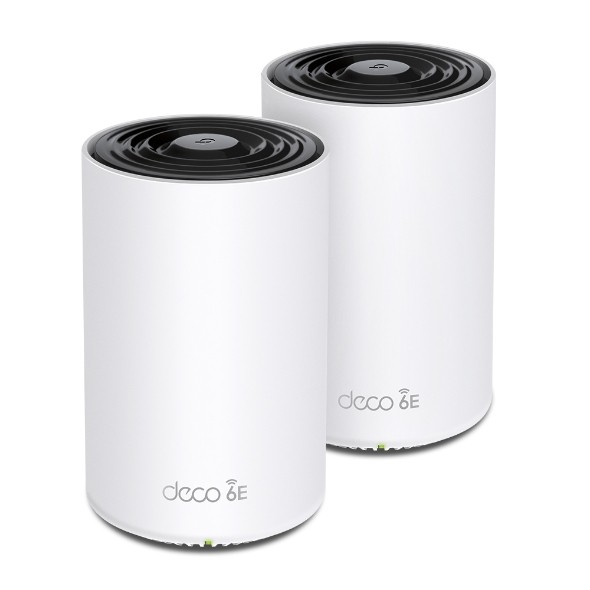 TP-Link Deco XE75 Confezione di 2 sistemi WiFi Mesh - Tribanda - Velocità fino a 5
