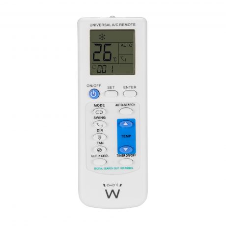 Ewent EW1579 Telecomando universale per climatizzatore - Colore Bianco